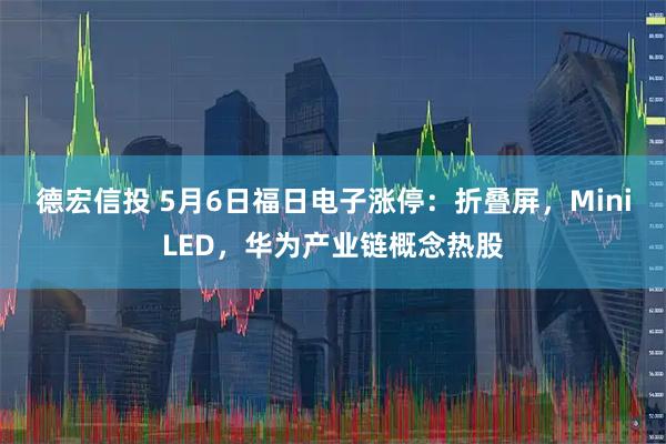 德宏信投 5月6日福日电子涨停：折叠屏，MiniLED，华为产业链概念热股