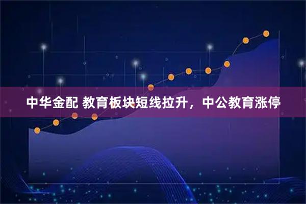 中华金配 教育板块短线拉升，中公教育涨停